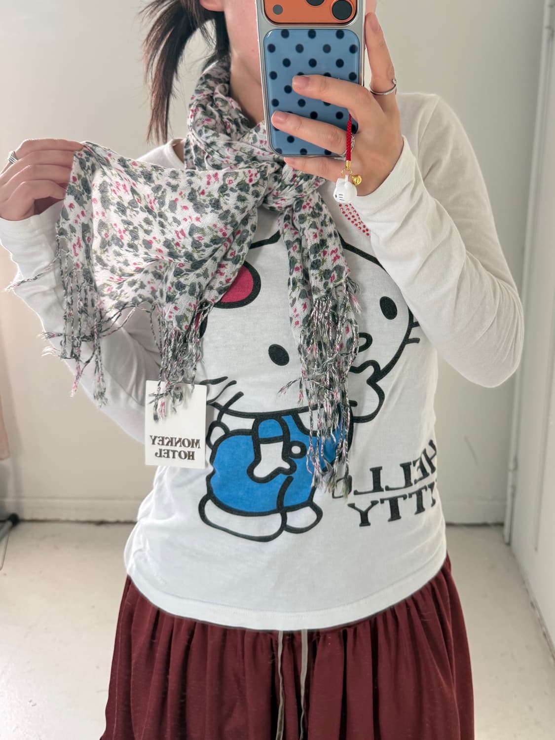 일본빈티지 모리 하구미 스카프 상품이미지2