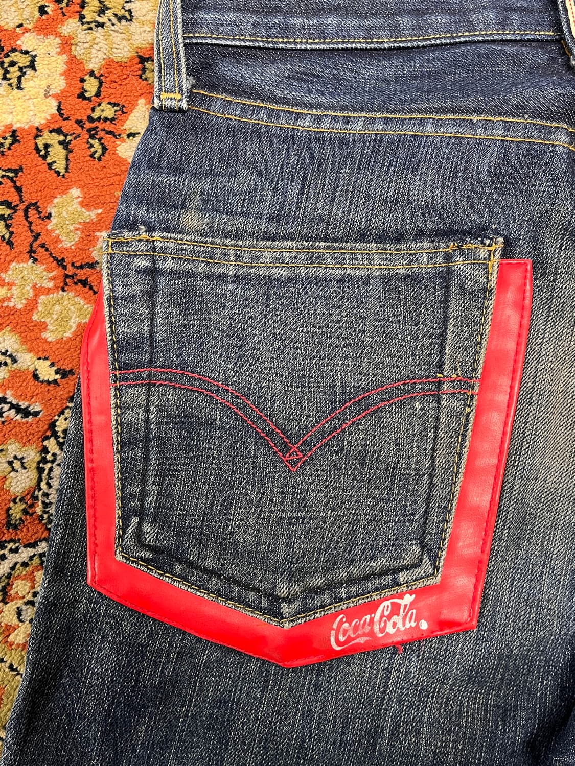 [30] 리바이스 japan 빅E  501XX 코카콜라 콜라보 데님팬츠 상품이미지5