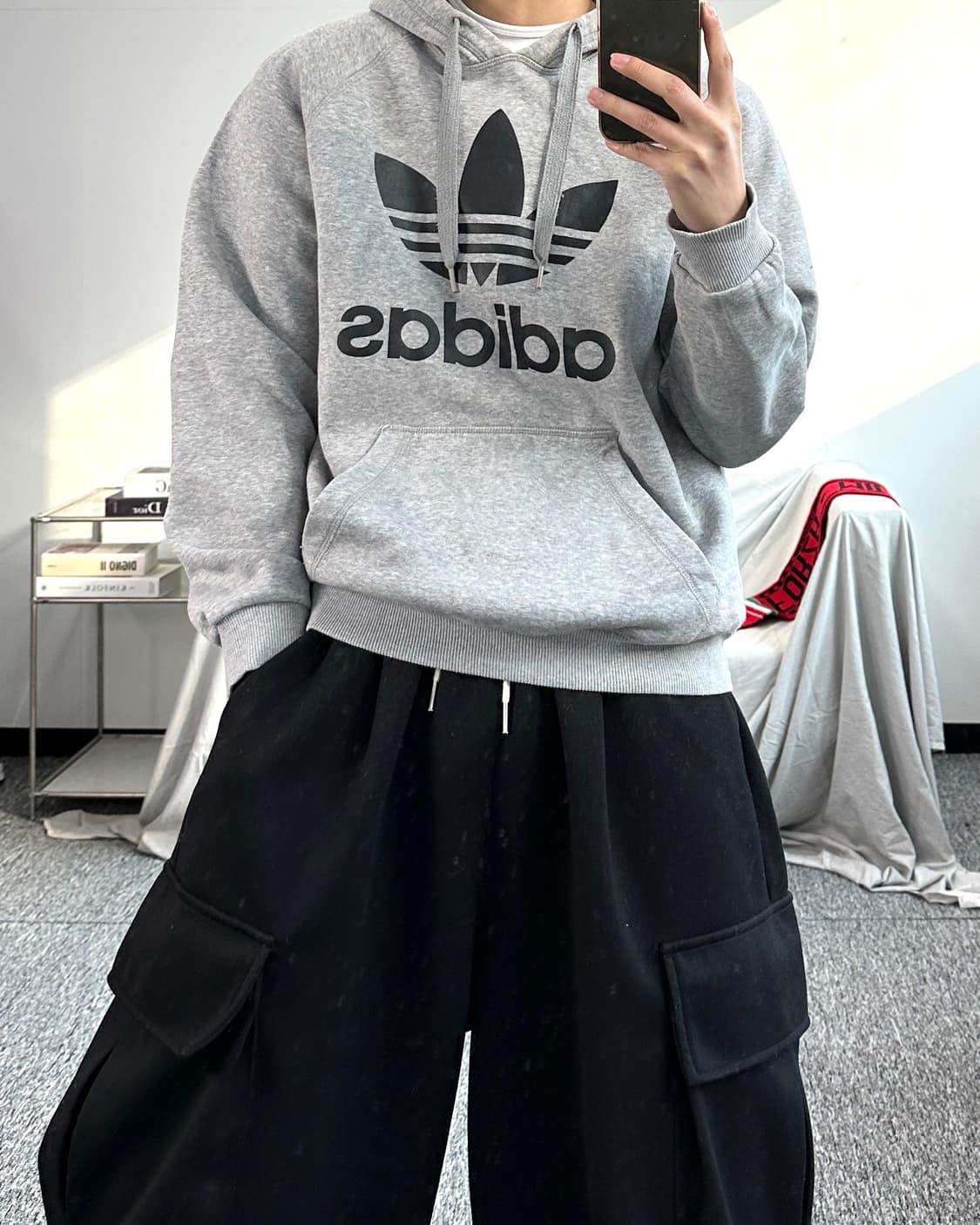 아디다스 빅파이어버드 후드티 M 상품이미지3