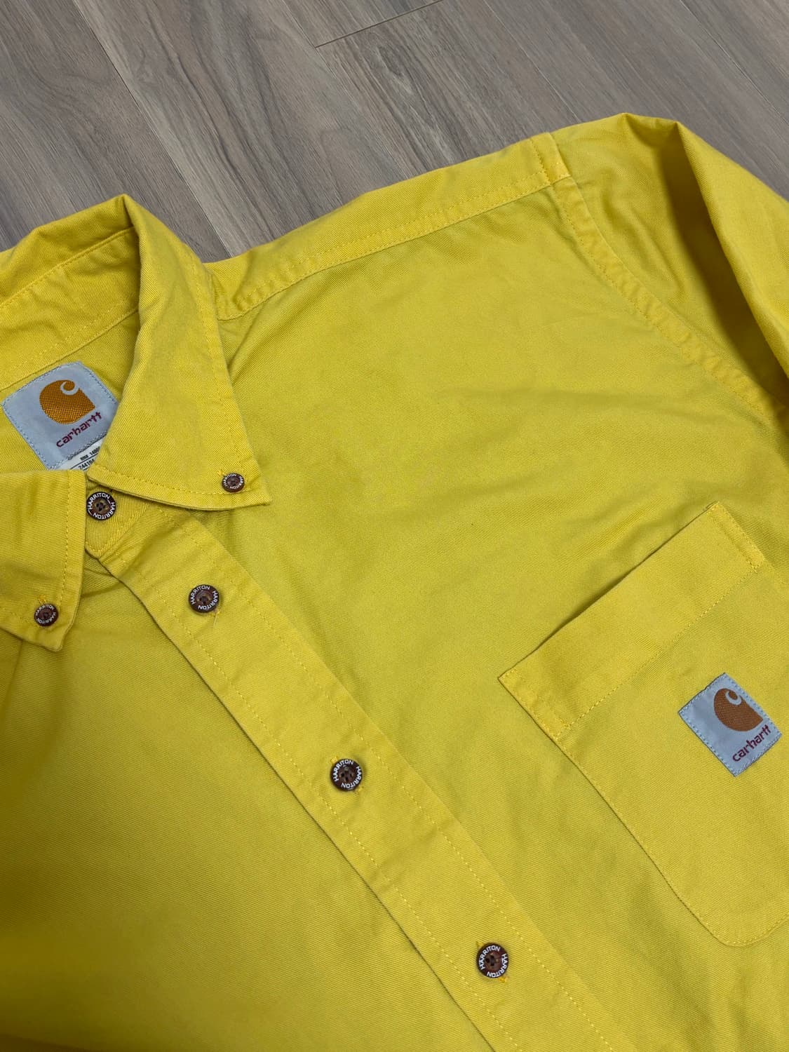 칼하트 셔츠 L 옐로우 상품이미지2