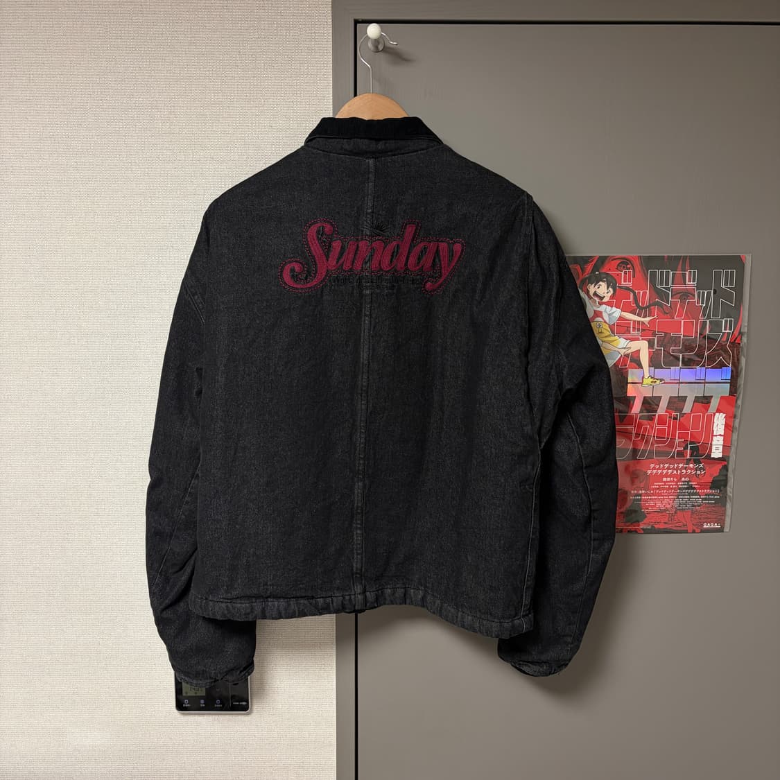선데이후르츠마켓 SUNDAY DENIM JACKET BLACK 상품이미지5