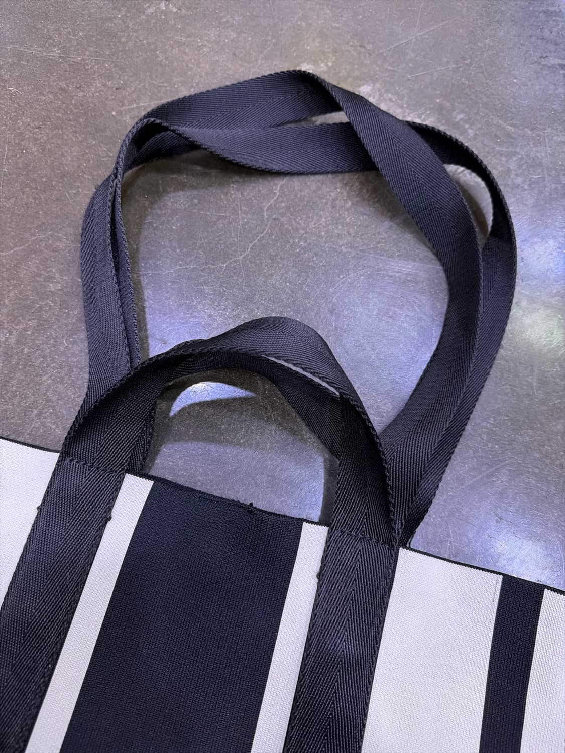 자라 패브릭 스트라이프 멀티컬러 토트백 상품이미지6