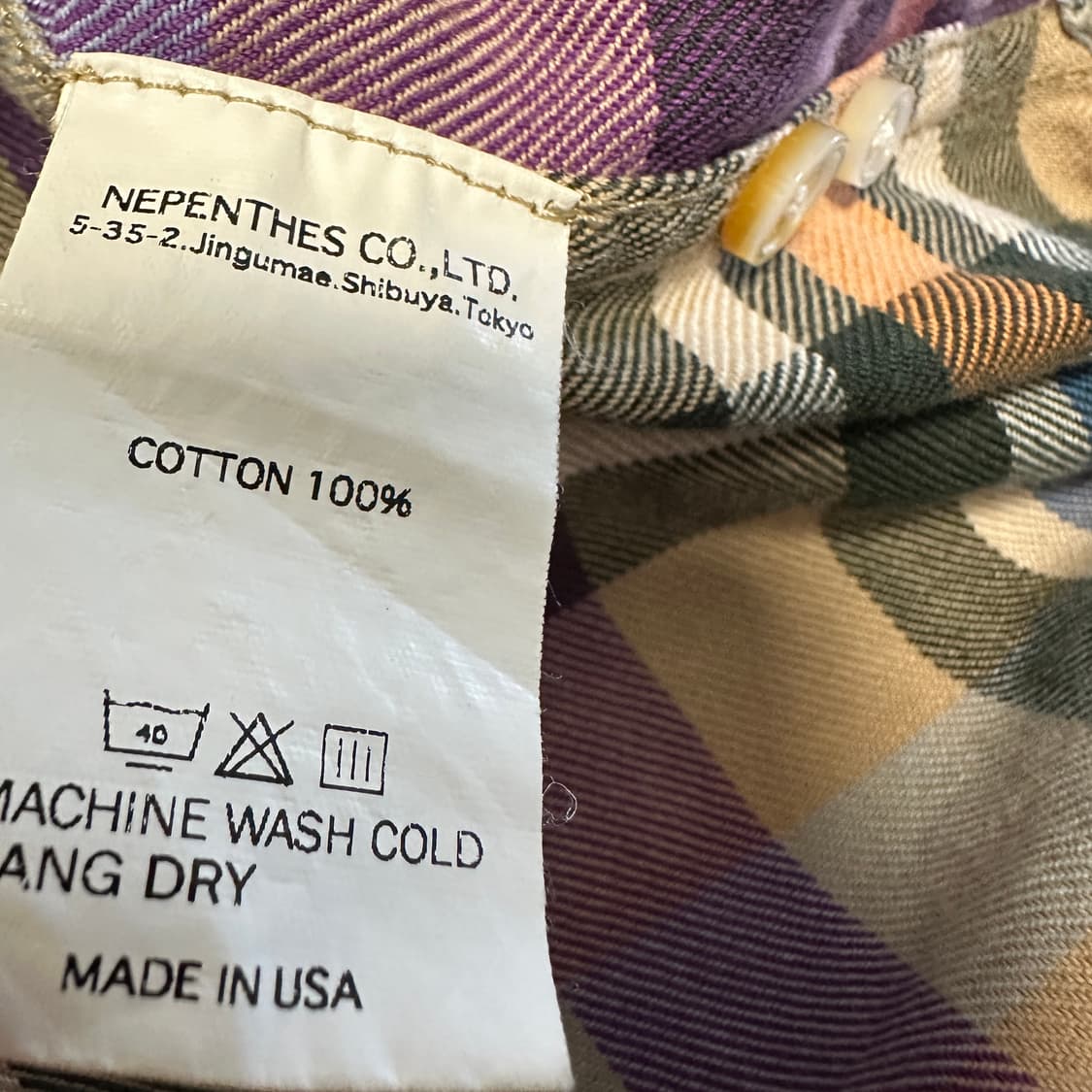 ENGINEERED GARMENTS usa made check shirt 상품이미지4