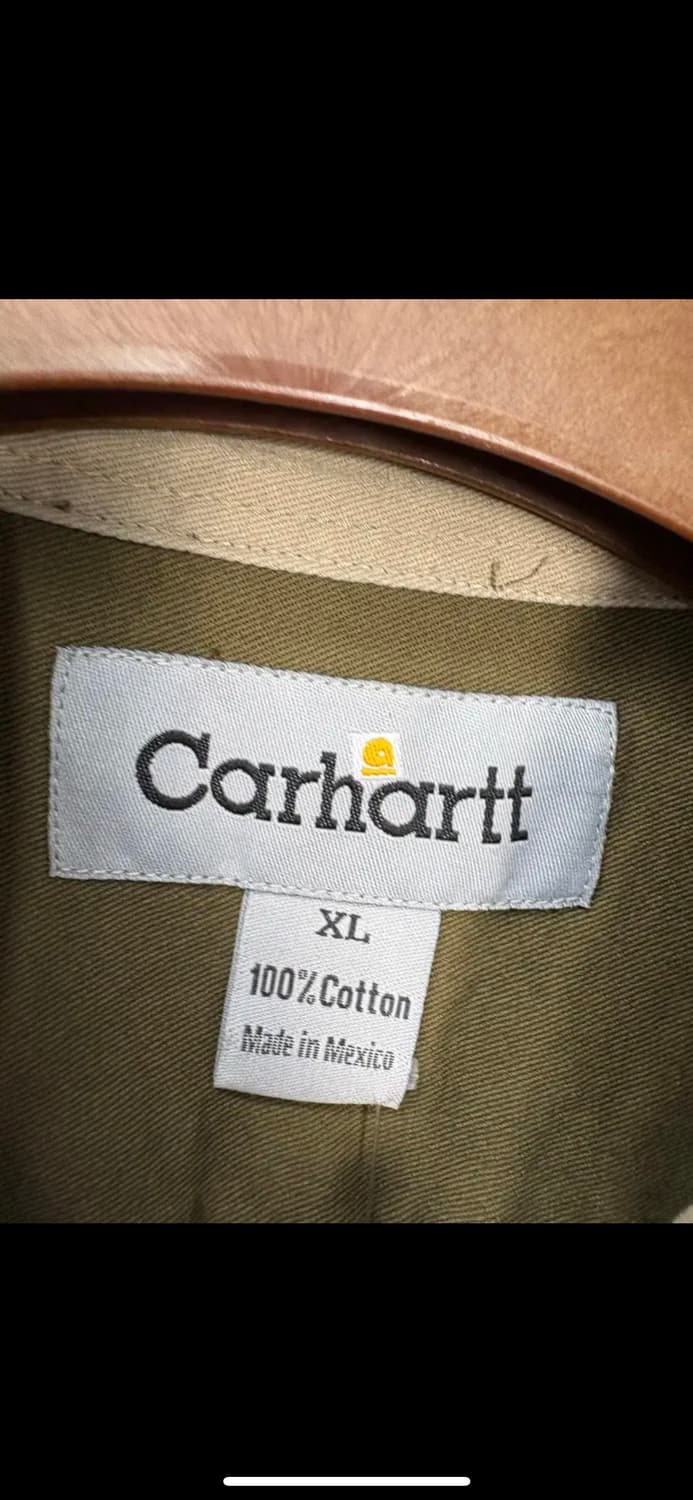 칼하트 카키 버튼다운 워크셔츠 H1224 상품이미지5