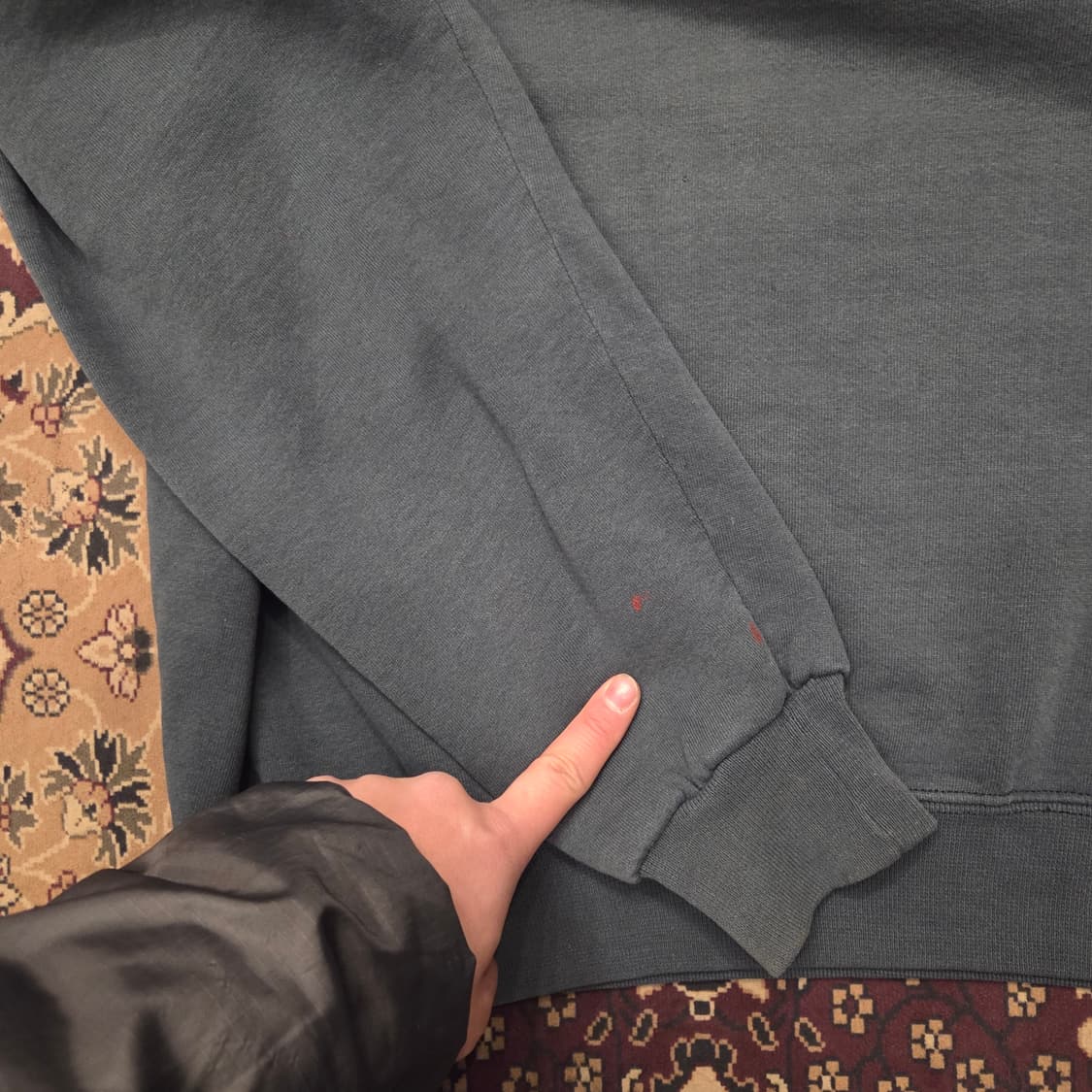 90s 빈티지 러셀 스웻셔츠 그린 XL USA 상품이미지6