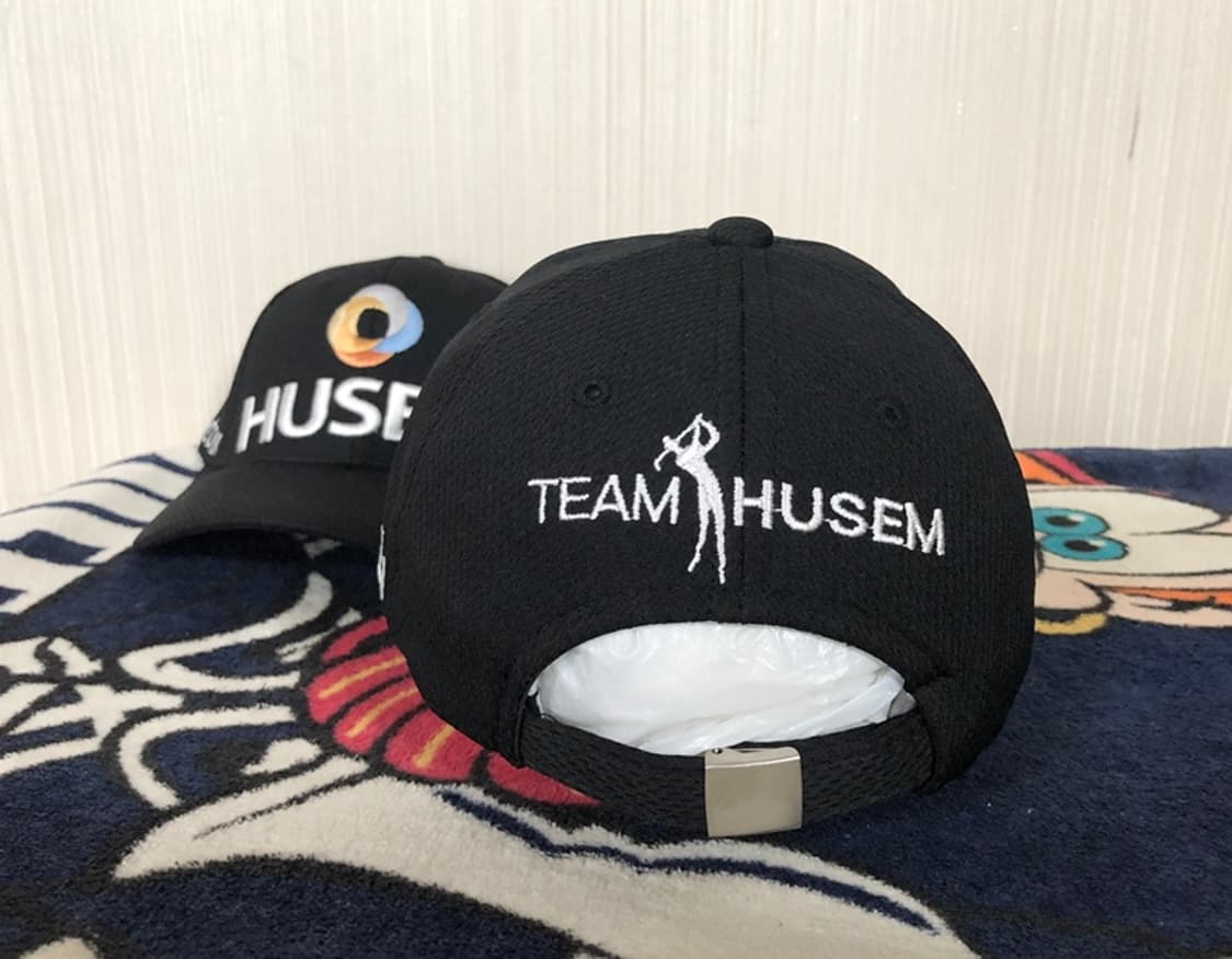 팀휴셈(HUSEM)골프단 일본투어 프로골퍼모자/캡(검) S 상품이미지8