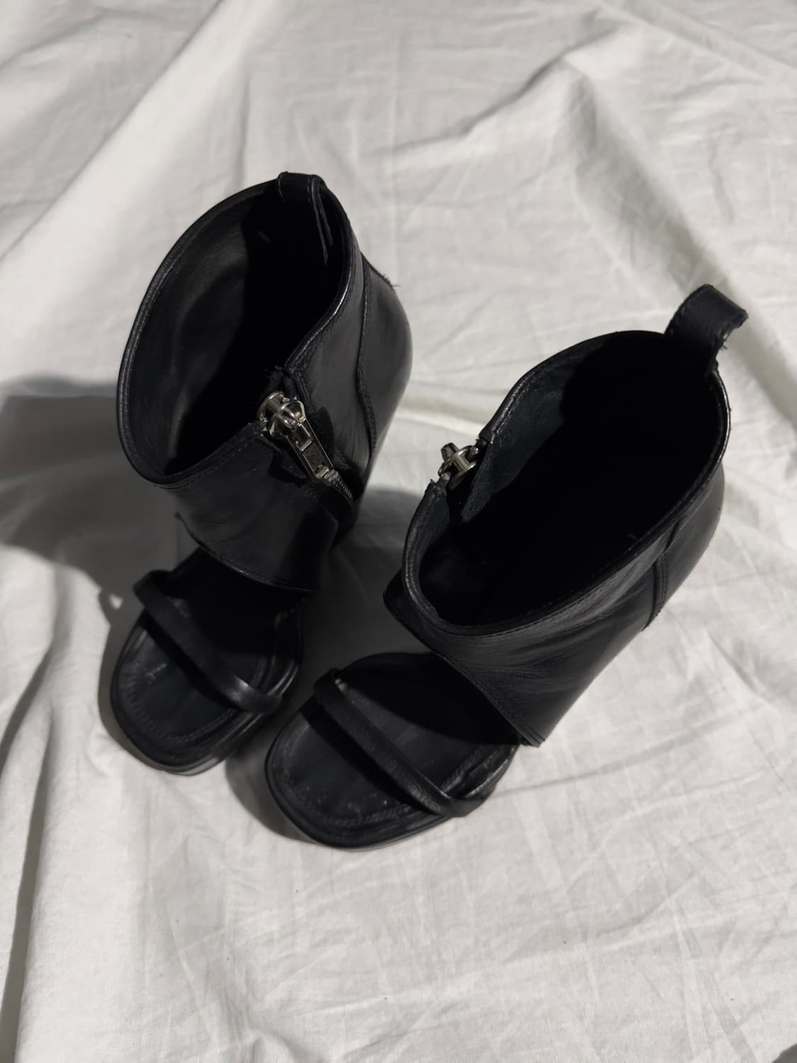 릭오웬스 웨지힐 레더 샌들 상품이미지2