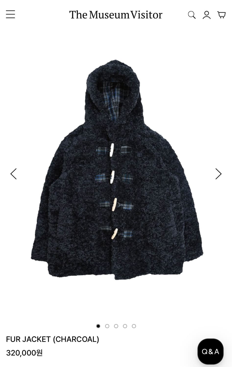 더뮤지엄비지터 퍼자켓 상품이미지1