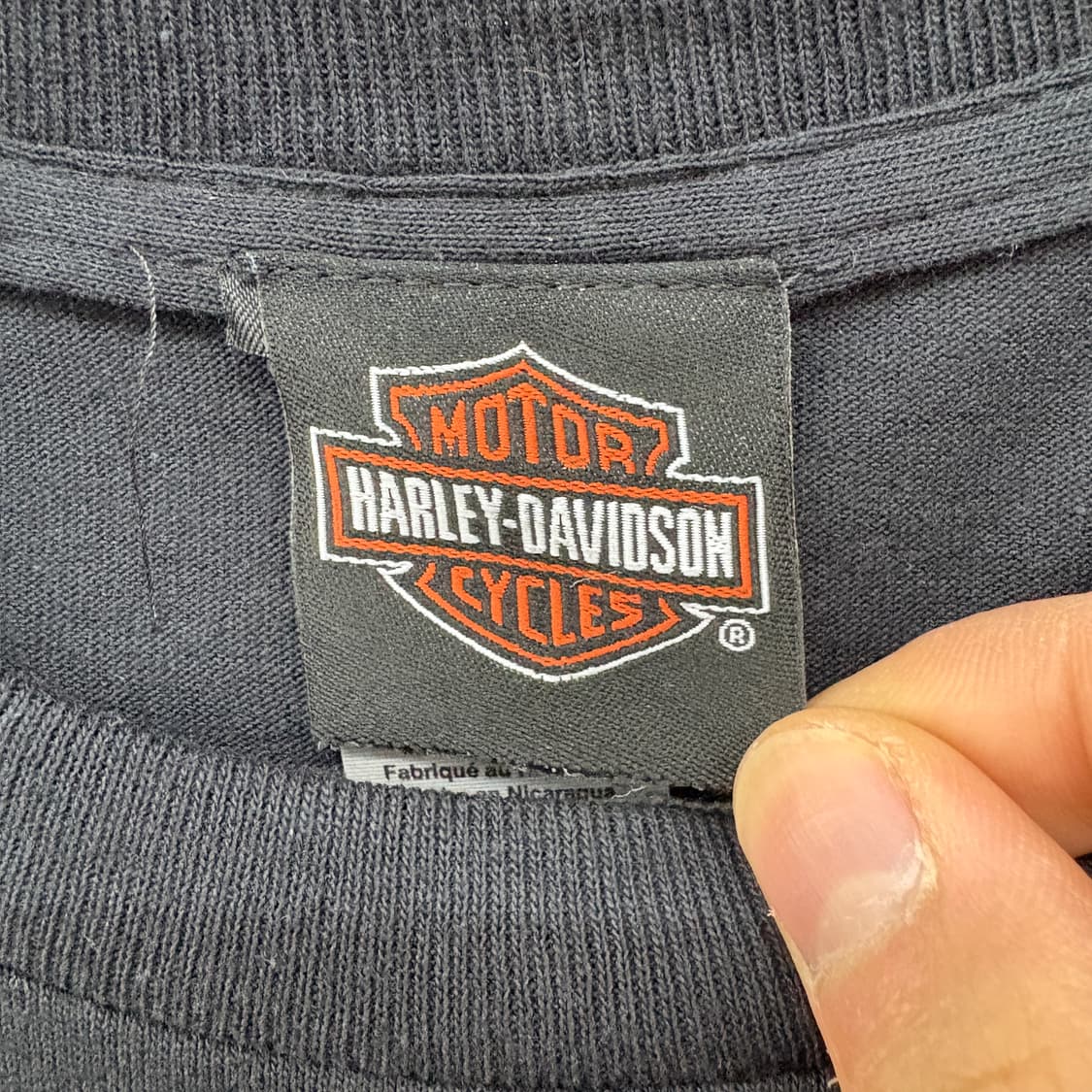 할리데이비슨 포켓 반팔 티셔츠 블랙 여성 S 상품이미지4