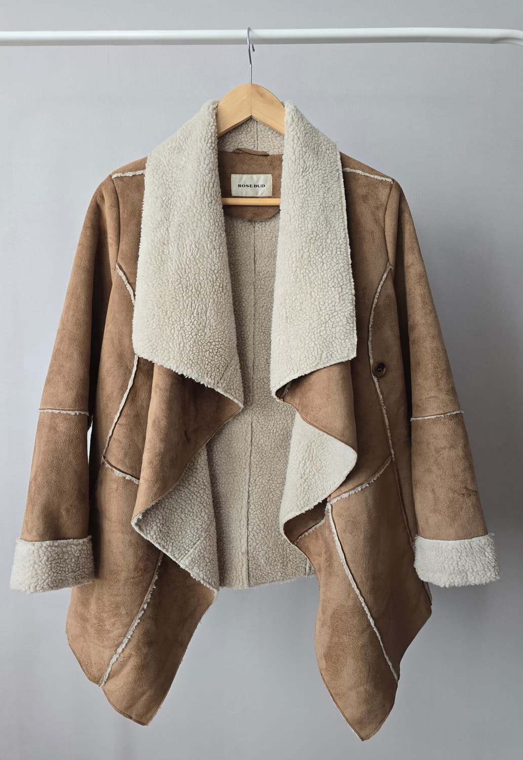 ROSE BUD 에코 무스탕 가운형 재킷 상품이미지1