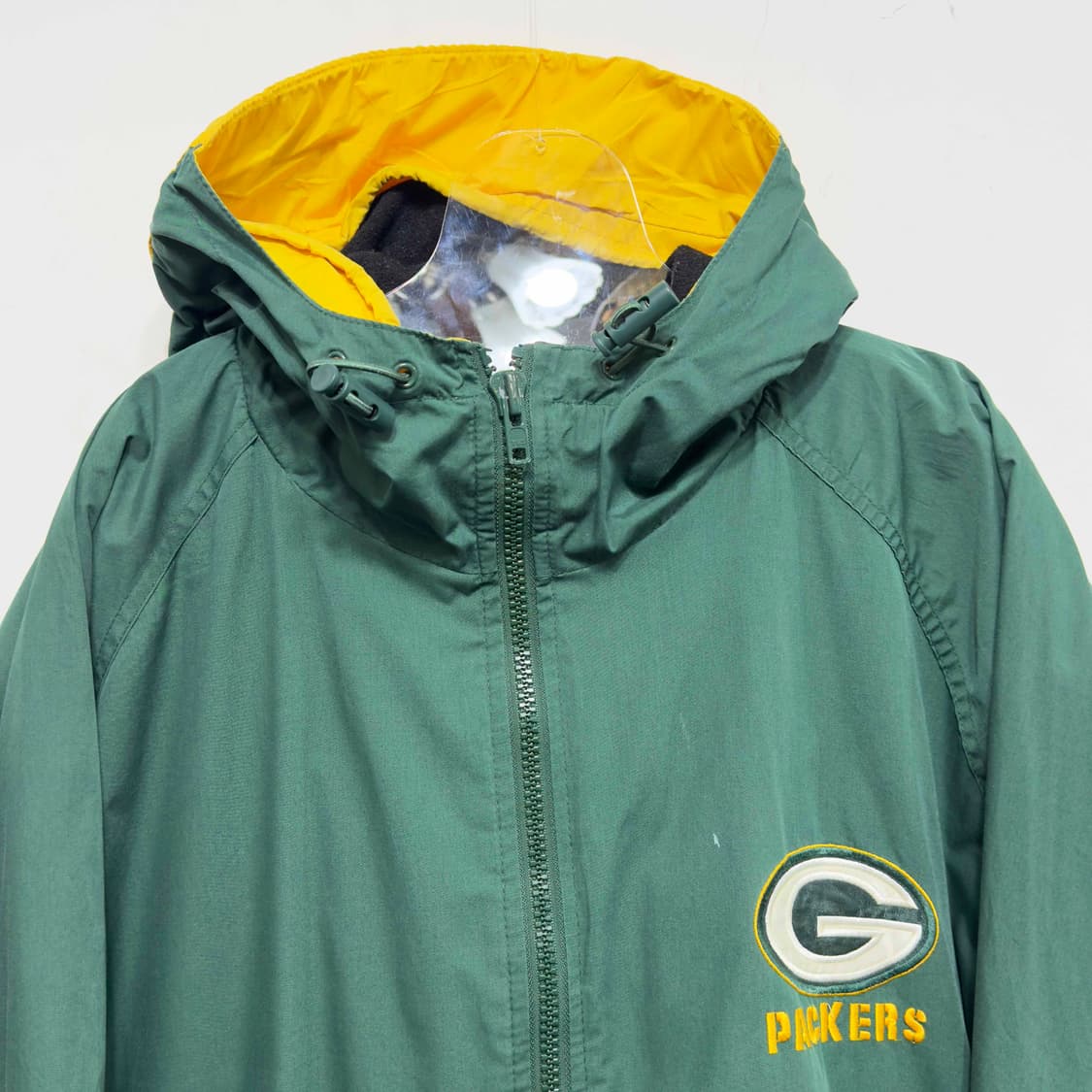 90s Pro Player 그린베어 패커스 후드 점퍼 상품이미지2