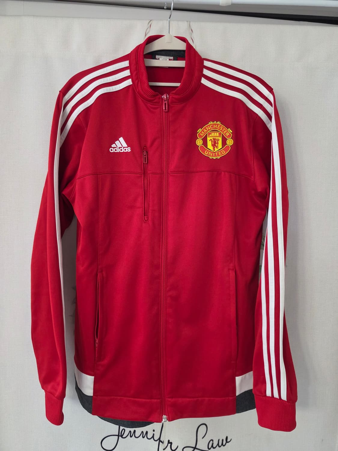 아디다스 맨유 빨간색 트랙탑 상품이미지1