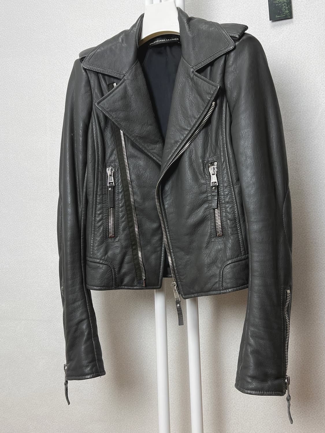 발렌시아가 여성 가죽 라이더자켓  상품이미지2