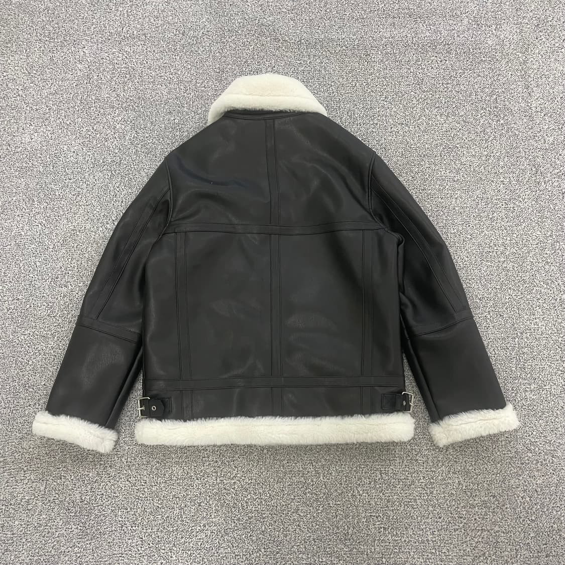 도프제이슨 솔리드 무톤 무스탕 자켓 0120HS1 상품이미지3