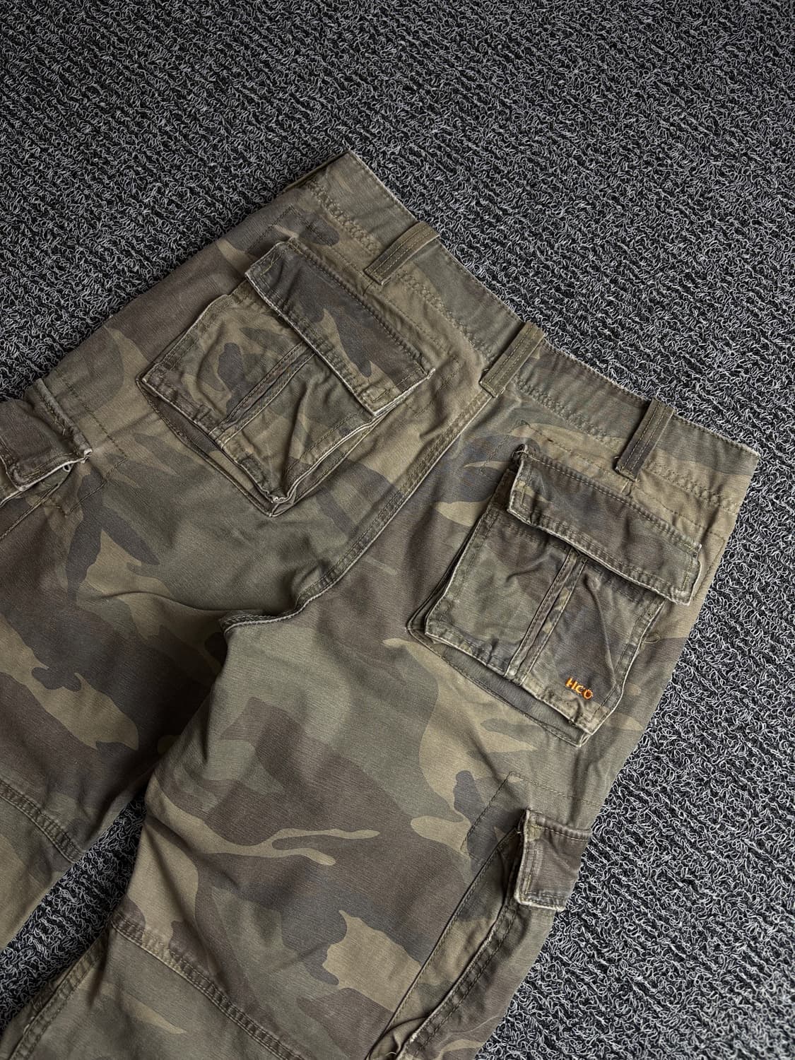 빈티지 Y2K 멀티 포켓 카모 플라쥬 카고 팬츠 3797 상품이미지6