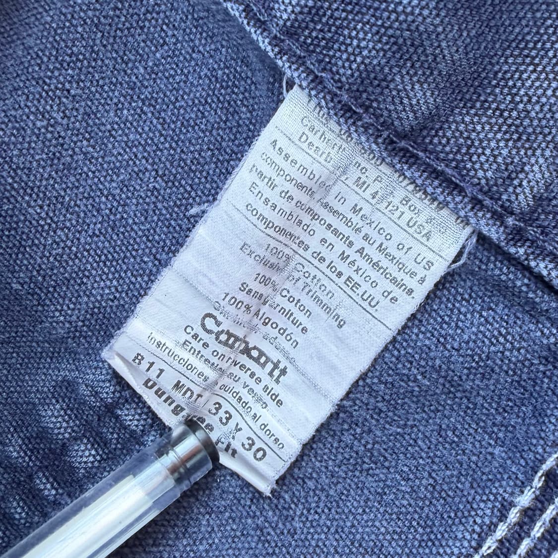 OG 칼하트 B11 MDT 싱글니 카펜터팬츠 상품이미지10