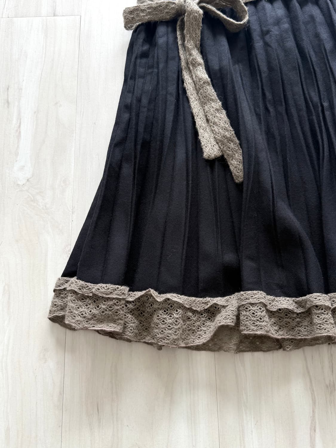 axes femme mute brown knit point black w 상품이미지3