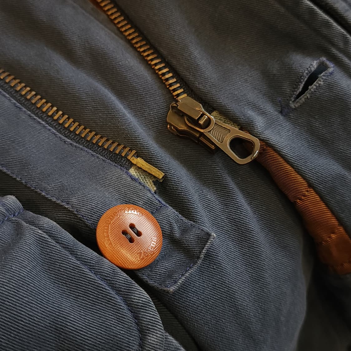 90s 제냐 헌팅자켓 초어코트 블루 L 상품이미지9