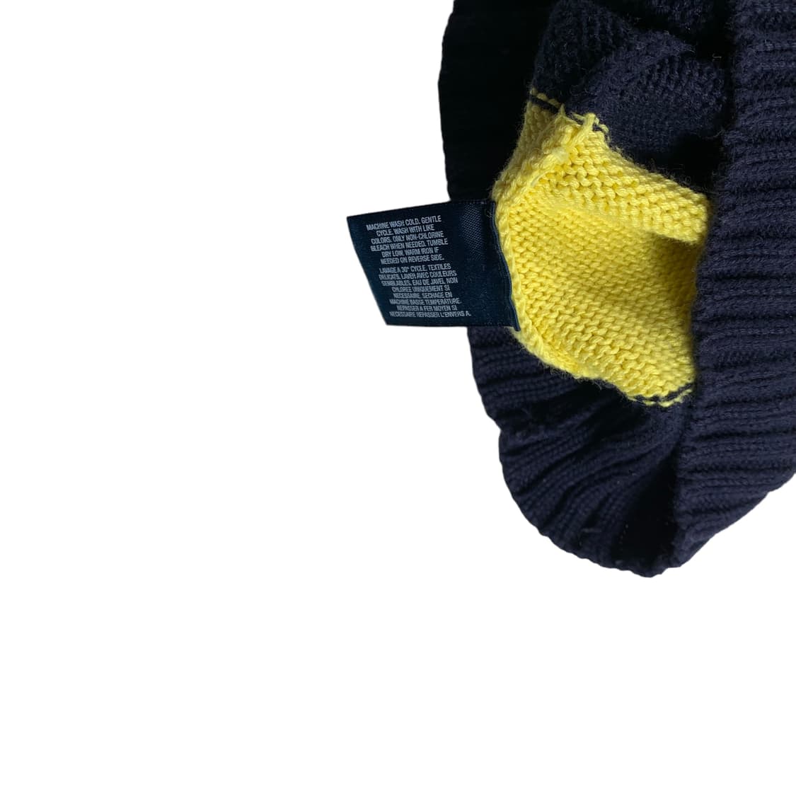 폴로 노랑 스트라이프 반집업 니트 상품이미지4