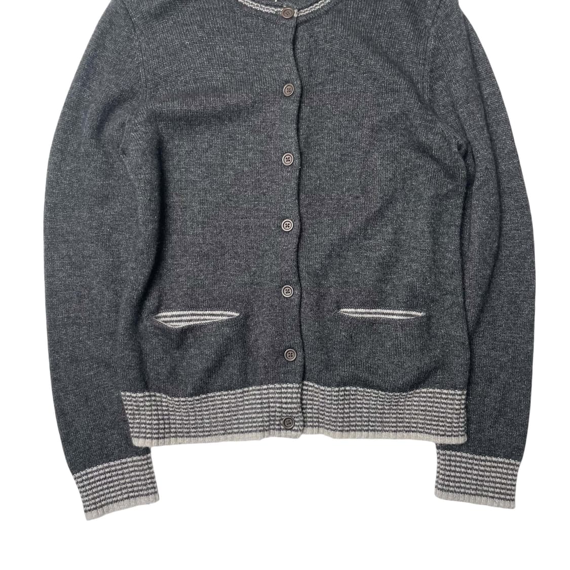 Closshi stripe knit point cardigan 상품이미지2