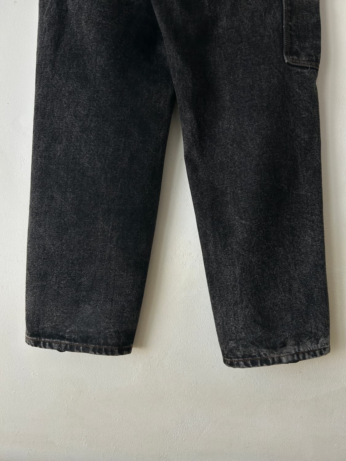 버터굿즈 weathergear 데님 배기 팬츠 / 블랙,30 상품이미지6