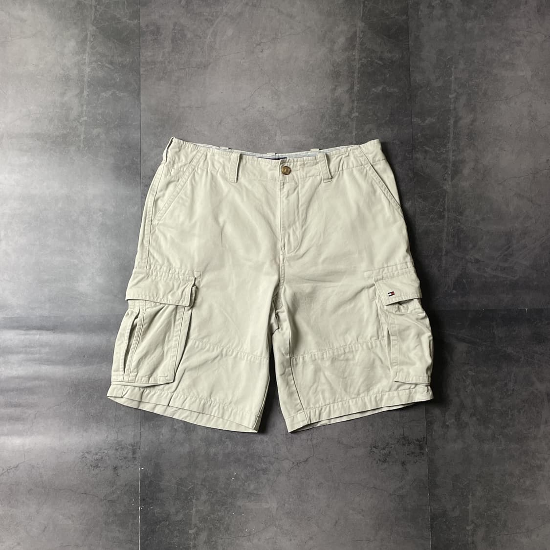 TOMMY HILFIGER 토미힐피거 아이보리 카고 하프팬츠 A00705 상품이미지1