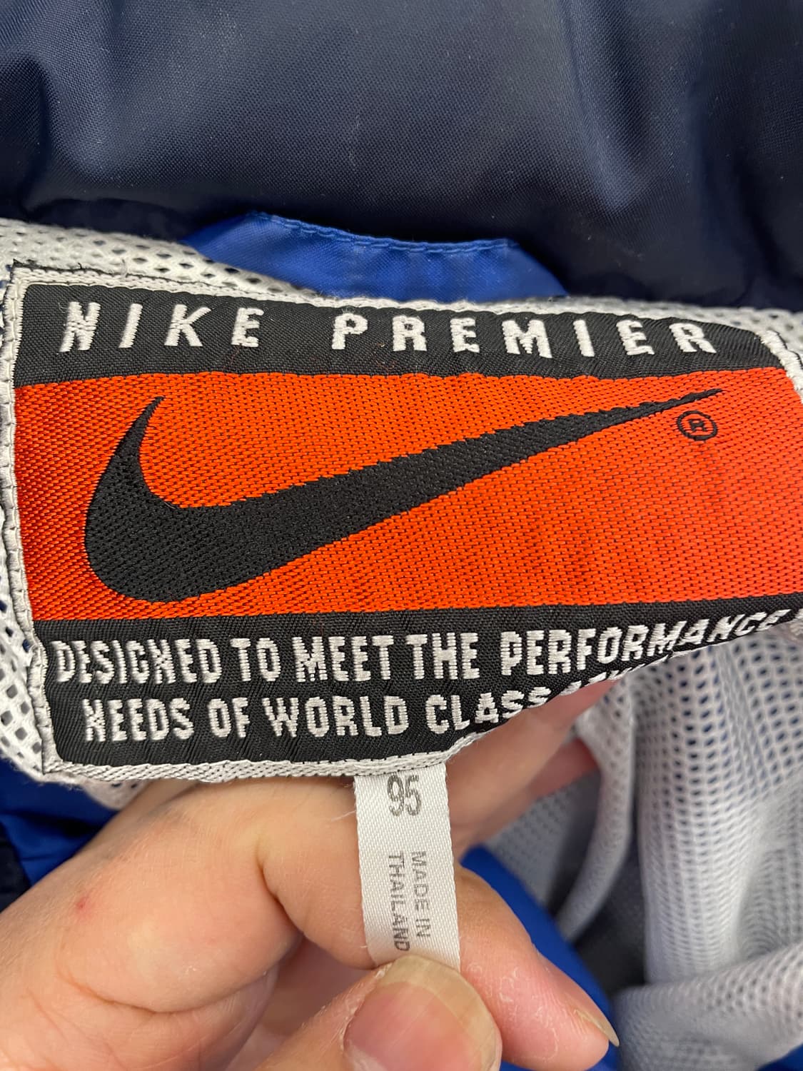 90s 나이키 1996-97 이탈리아 축구국대 올드스쿨 레인자켓 바람막이 상품이미지7