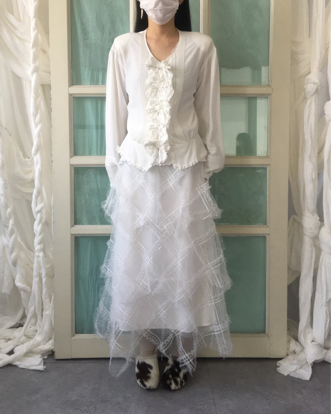 Ribbon point blouse 상품이미지7