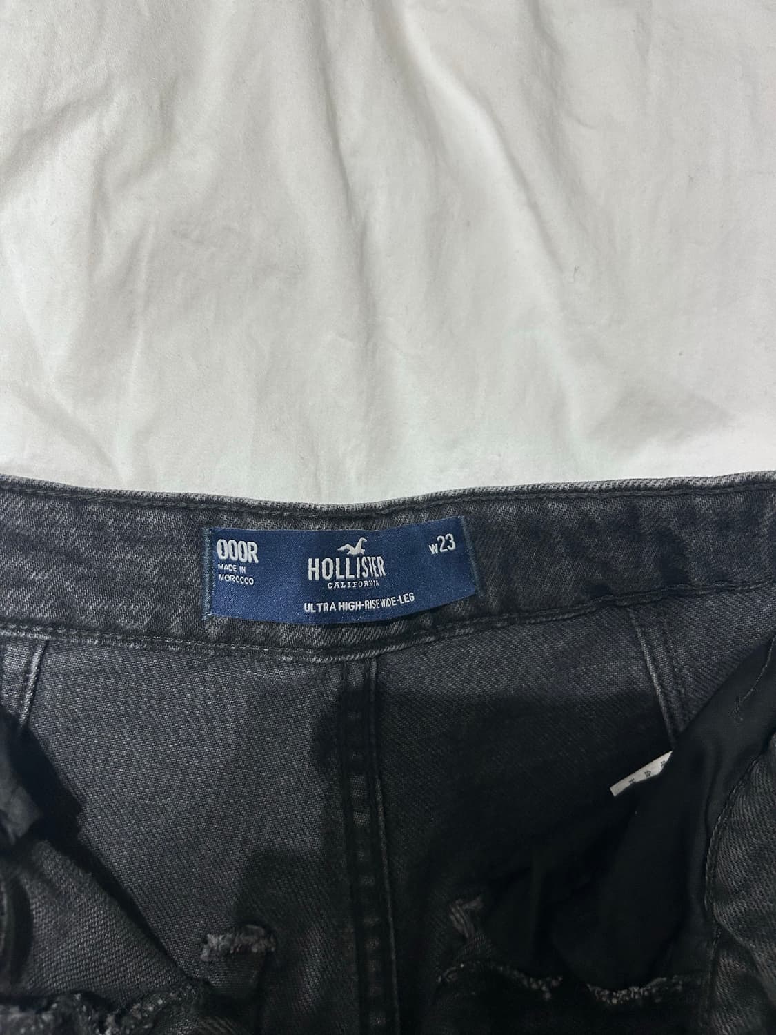 Hollister wide-leg black jeans 상품이미지3