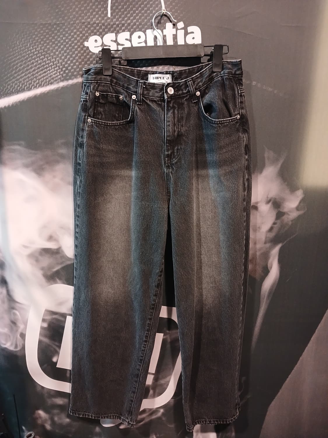 TRIPLE J 데님 팬츠 블랙 상품이미지1