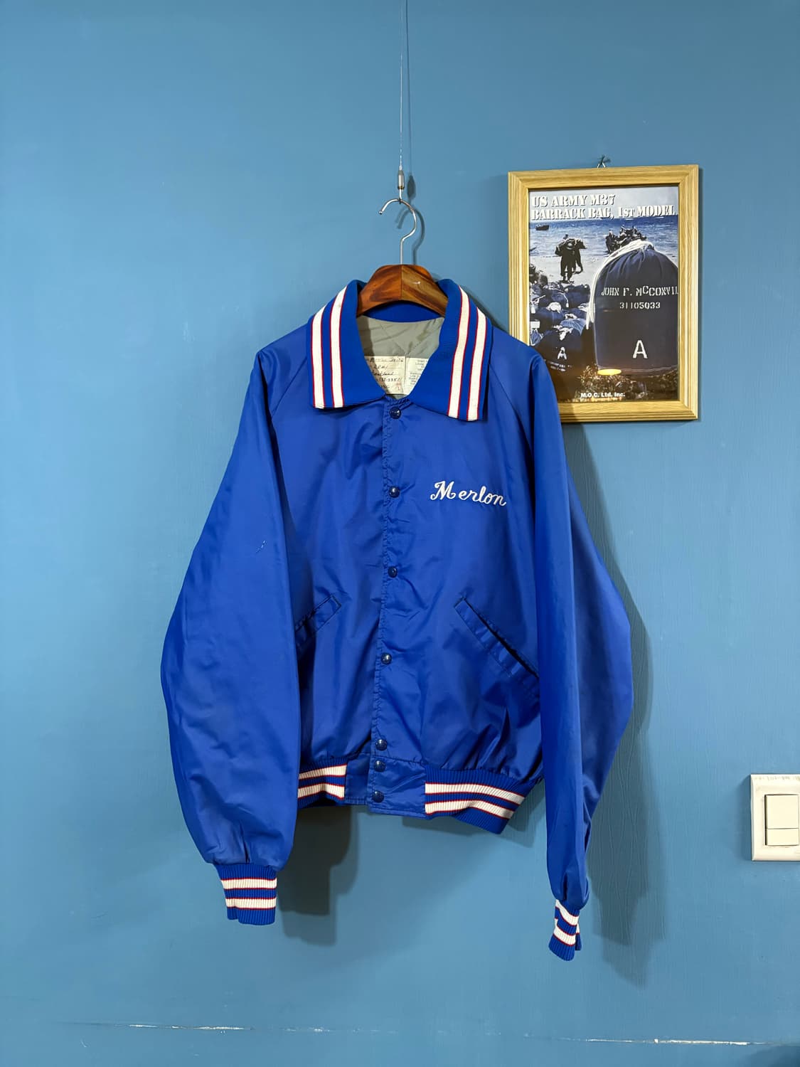 90‘s USA Delong Varsity Jacket.  상품이미지1