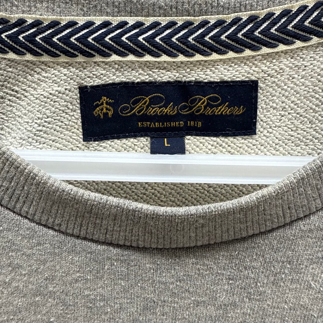 [L] 브룩스브라더스 그레이 맨투맨 상품이미지5