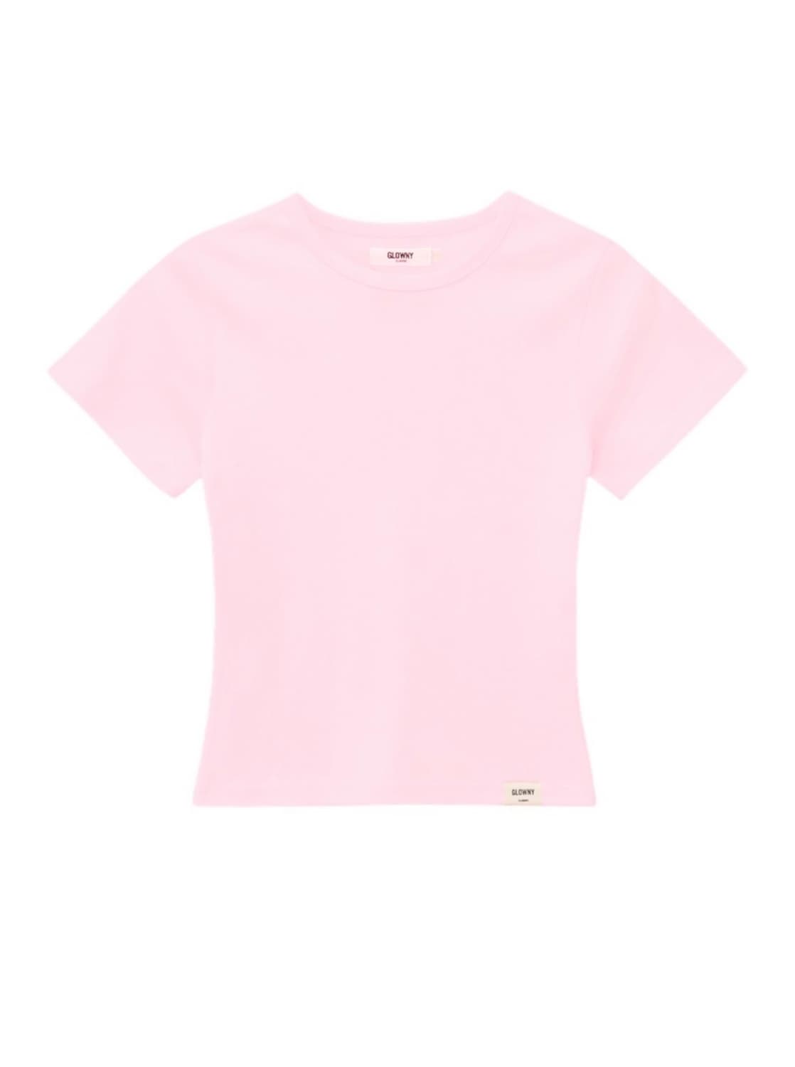 글로니 G baby tee pink 베이비 티 핑크 glowny 티셔츠 상품이미지1