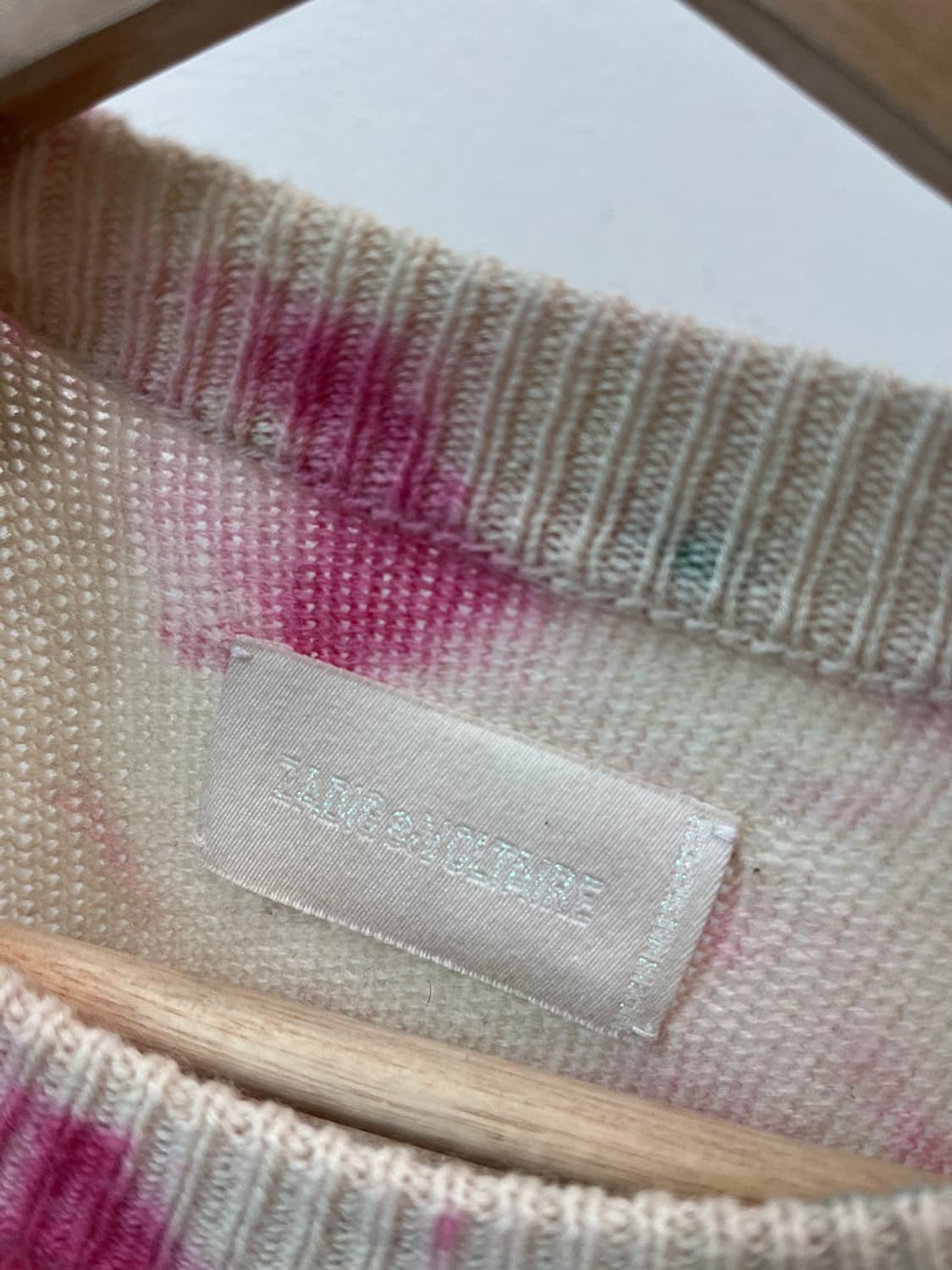 여) 쟈딕앤볼테르 나염 캐시미어 니트  상품이미지3