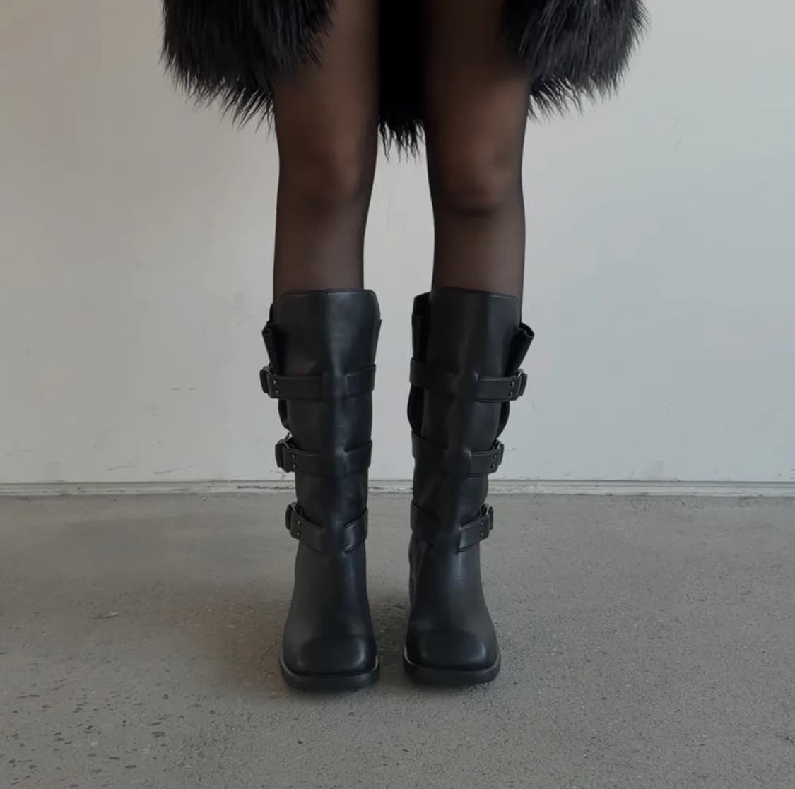 이크닉 000 3-buckle biker boots 부츠 상품이미지4
