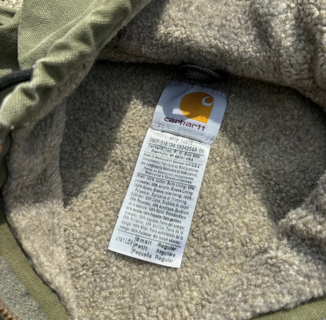 칼하트 OG J141 덕액티브 모스그린 S 상품이미지2