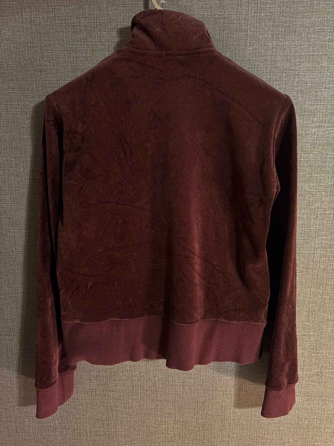 푸마 벨벳 트랙 자켓 M 버건디 상품이미지5