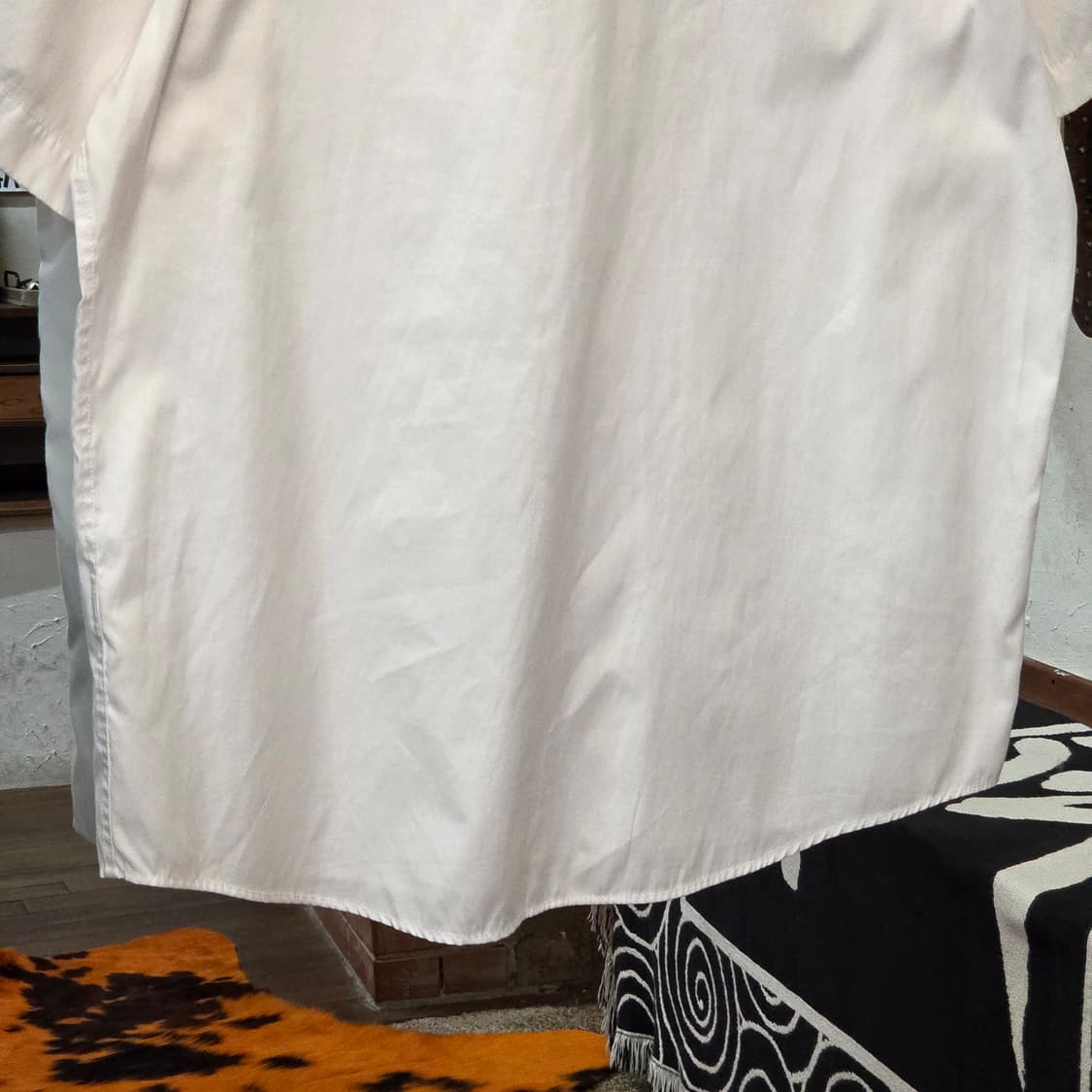 아디다스 화이트 오버핏 반팔 셔츠 상품이미지6