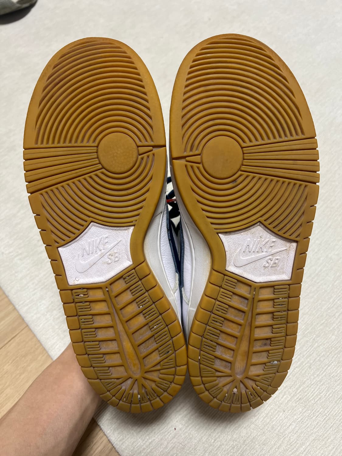 나이키sb 덩크 로우 ISO 오렌지라벨 화이트 네이비 270 상품이미지6