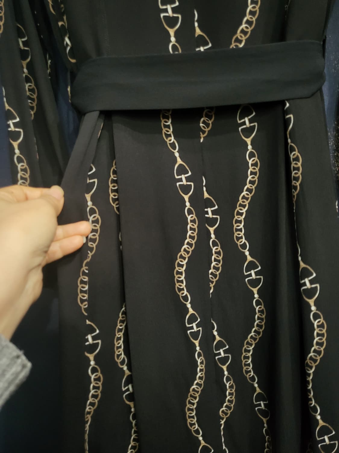 마시모두띠 체인 패턴 벨트 원피스 상품이미지8