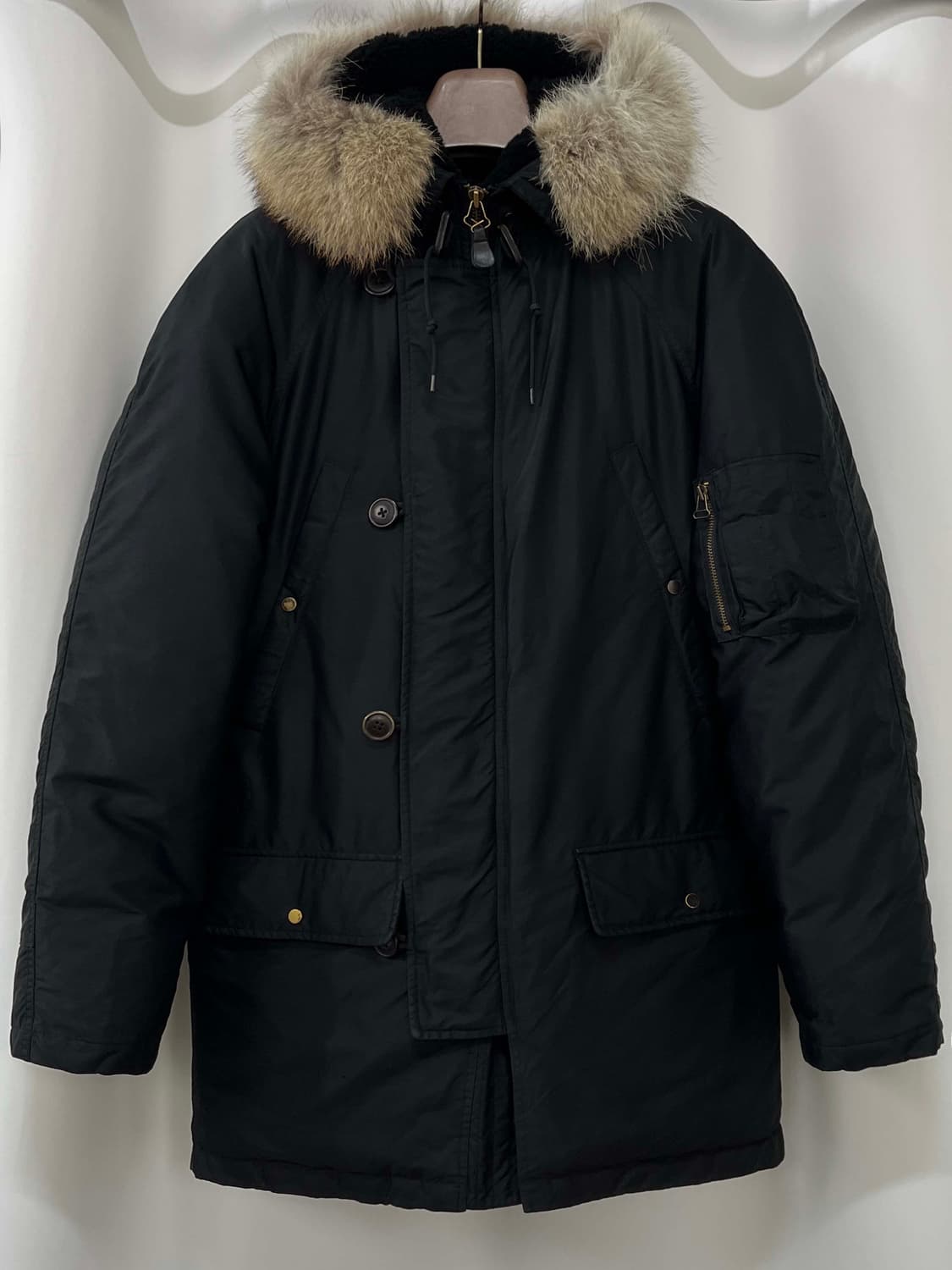 폴로 랄프로렌 N3B 블랙 코요테퍼 스노클 다운 파카 자켓 상품이미지1