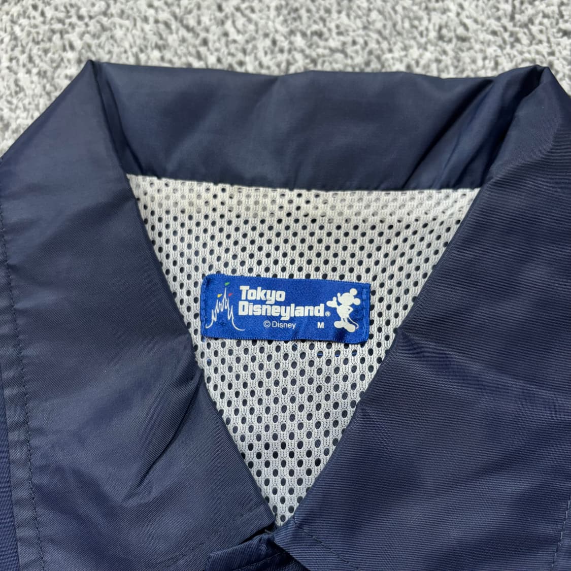 도쿄 디즈니 스토어 미키마우스 빅로고 네이비 코치자켓 상품이미지4