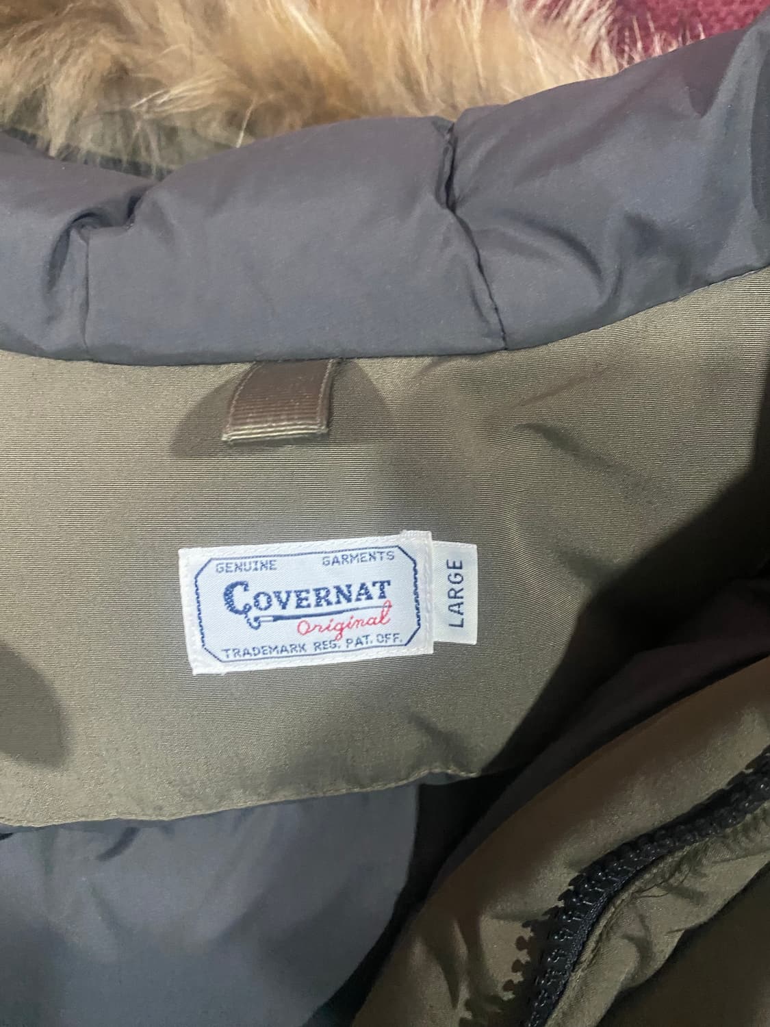 커버낫 카키 패딩 L 상품이미지8