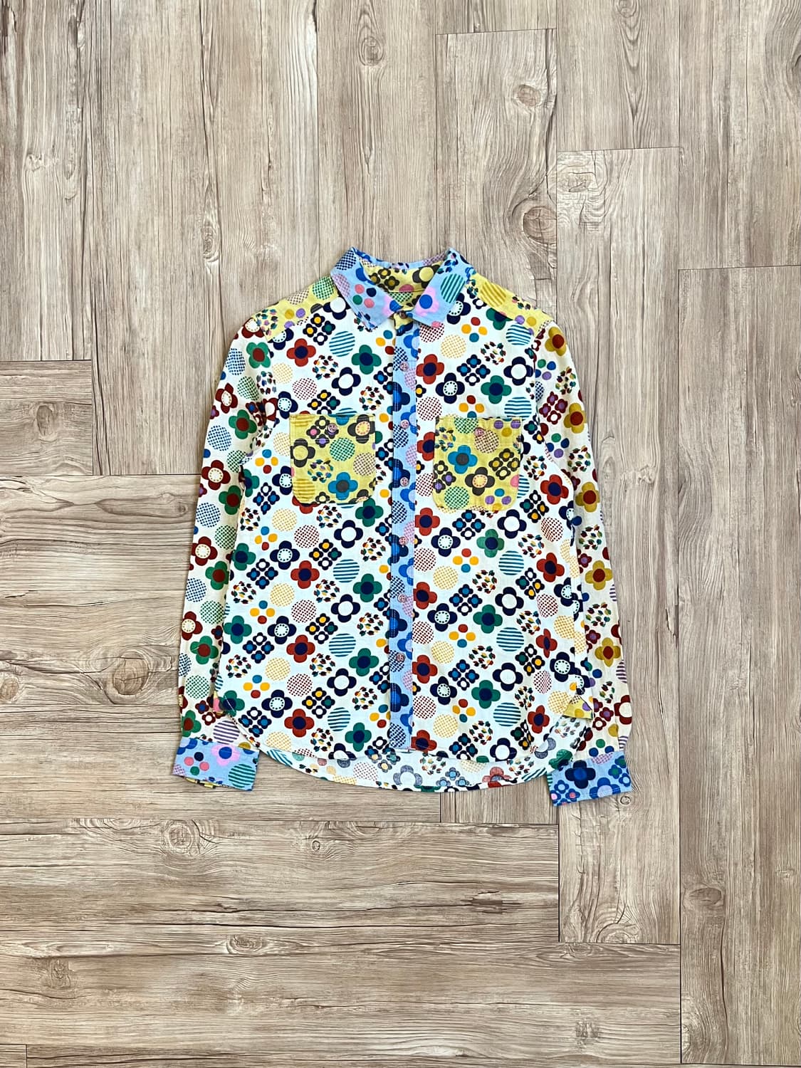 CUBE SUGAR 아트 플라워 셔츠 상품이미지1