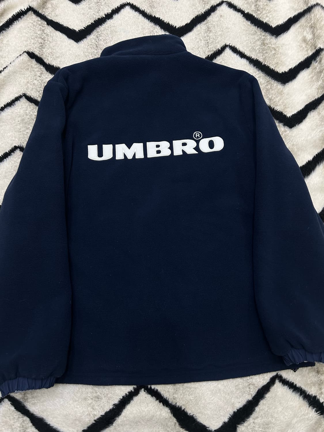 [XL]엄브로 리버시블 플리스 바람막이/네이비 상품이미지3