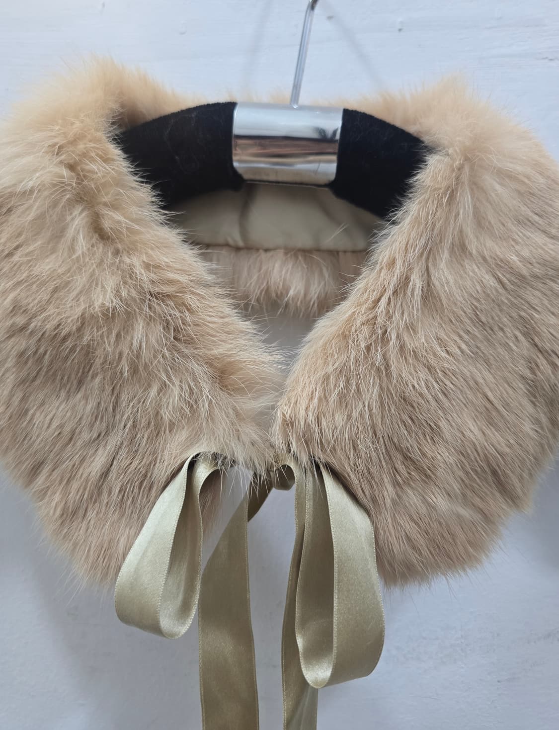 리얼 퍼 카라 리본 목도리 상품이미지3