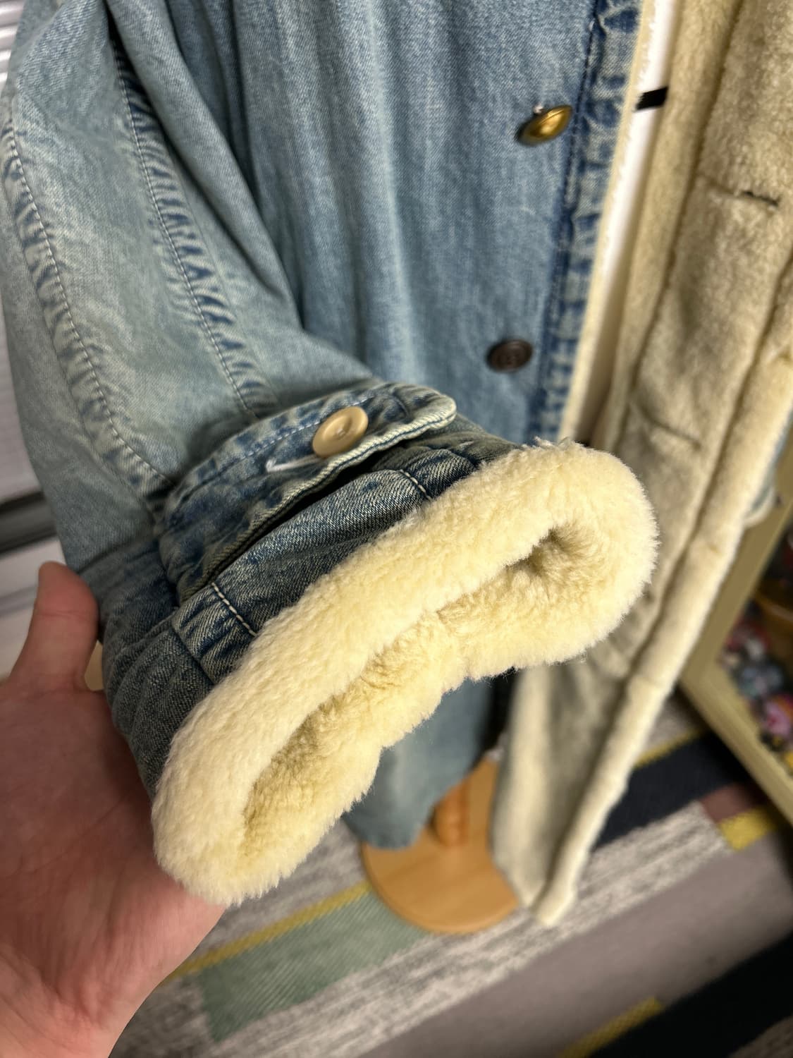 사카이 데님 쉐르파 그런지 코트 3 상품이미지4