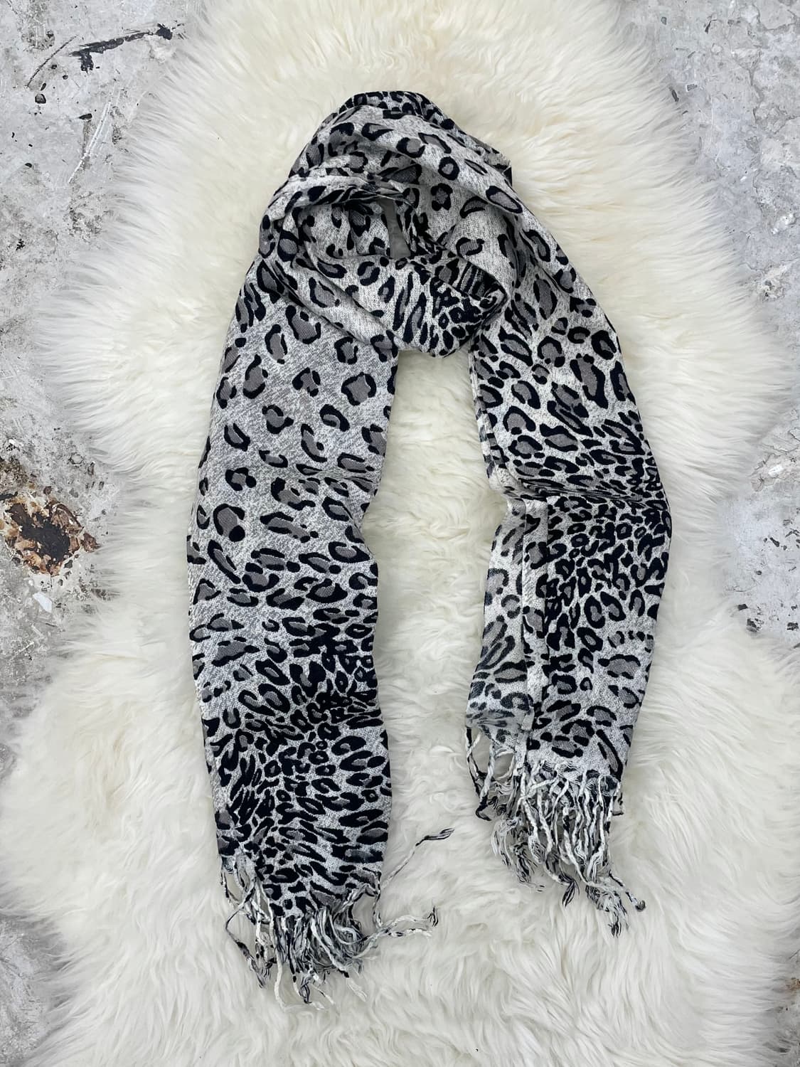 펑크 레오파드 수술 머플러  상품이미지3
