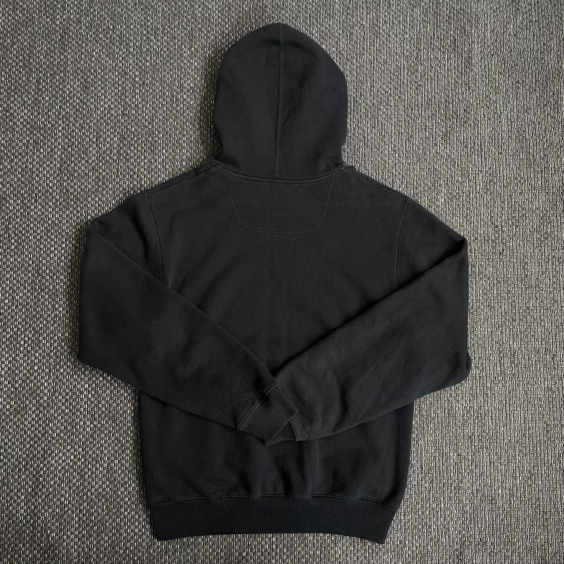 챔피온 블랙 스몰로고 베이직 기모 후드티 상품이미지3