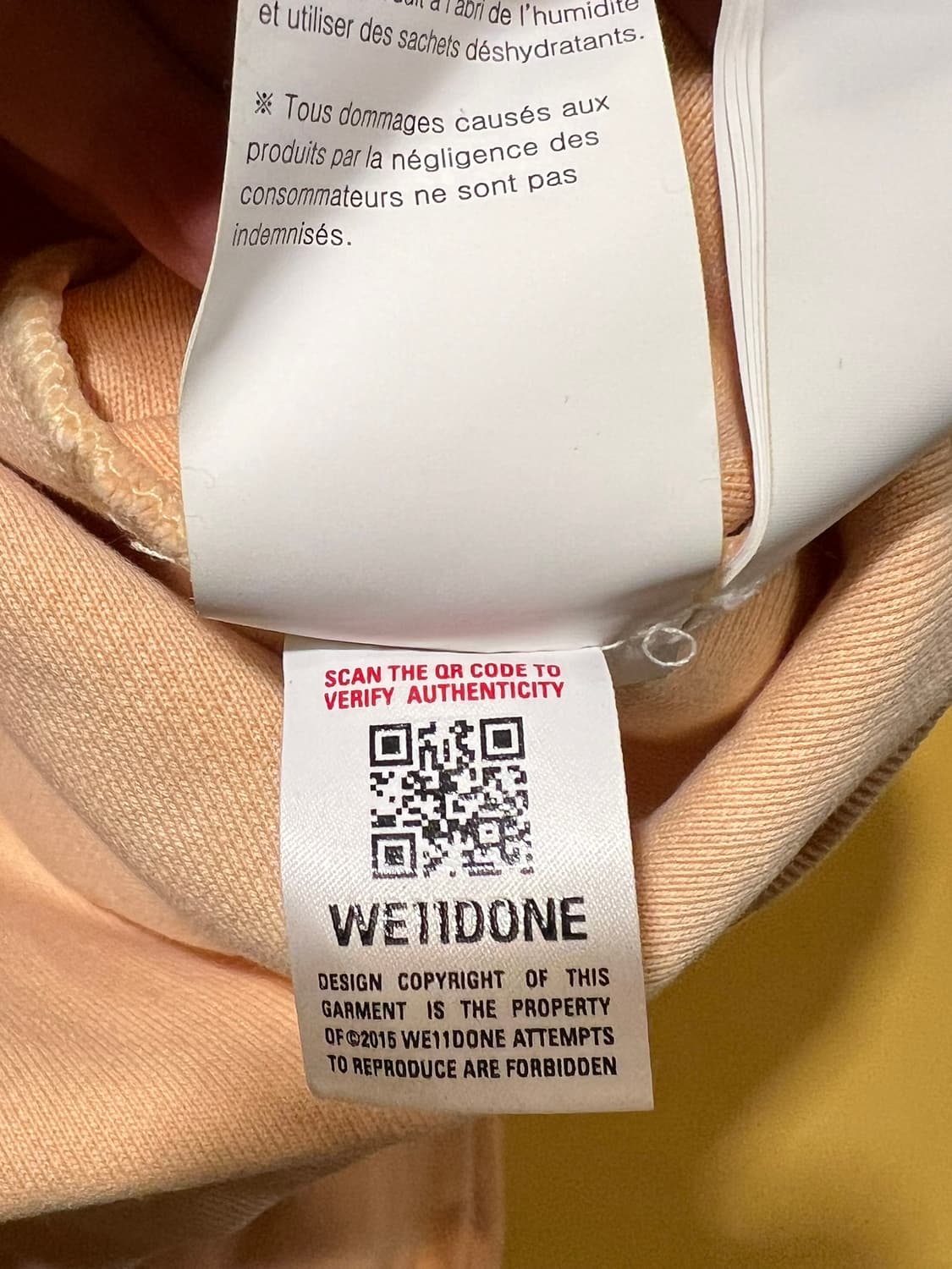 [XL] 웰던 WE11DONE 크롭 스웻셔츠 미니 로고 그래픽 맨투맨 상품이미지7